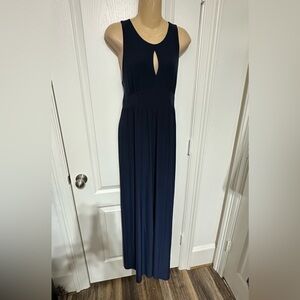INC International Concepts Deep Blue Sleeveless Maxi Dress